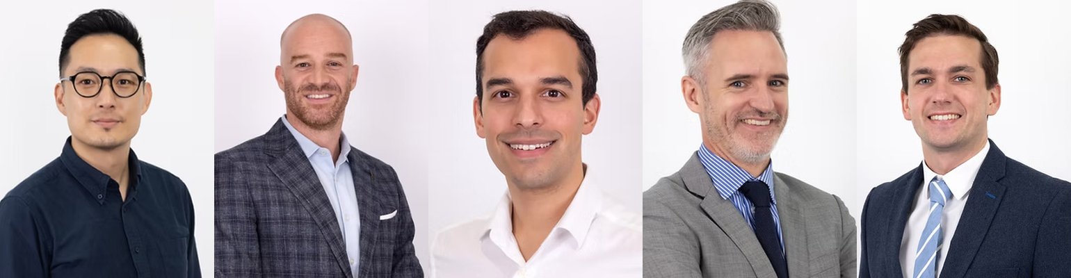 The five speakers: Dr Paul Leong, Dr Shady Osman, Dr Anthony Logaraj, Dr Bryan Barry and Dr Ross Copping
